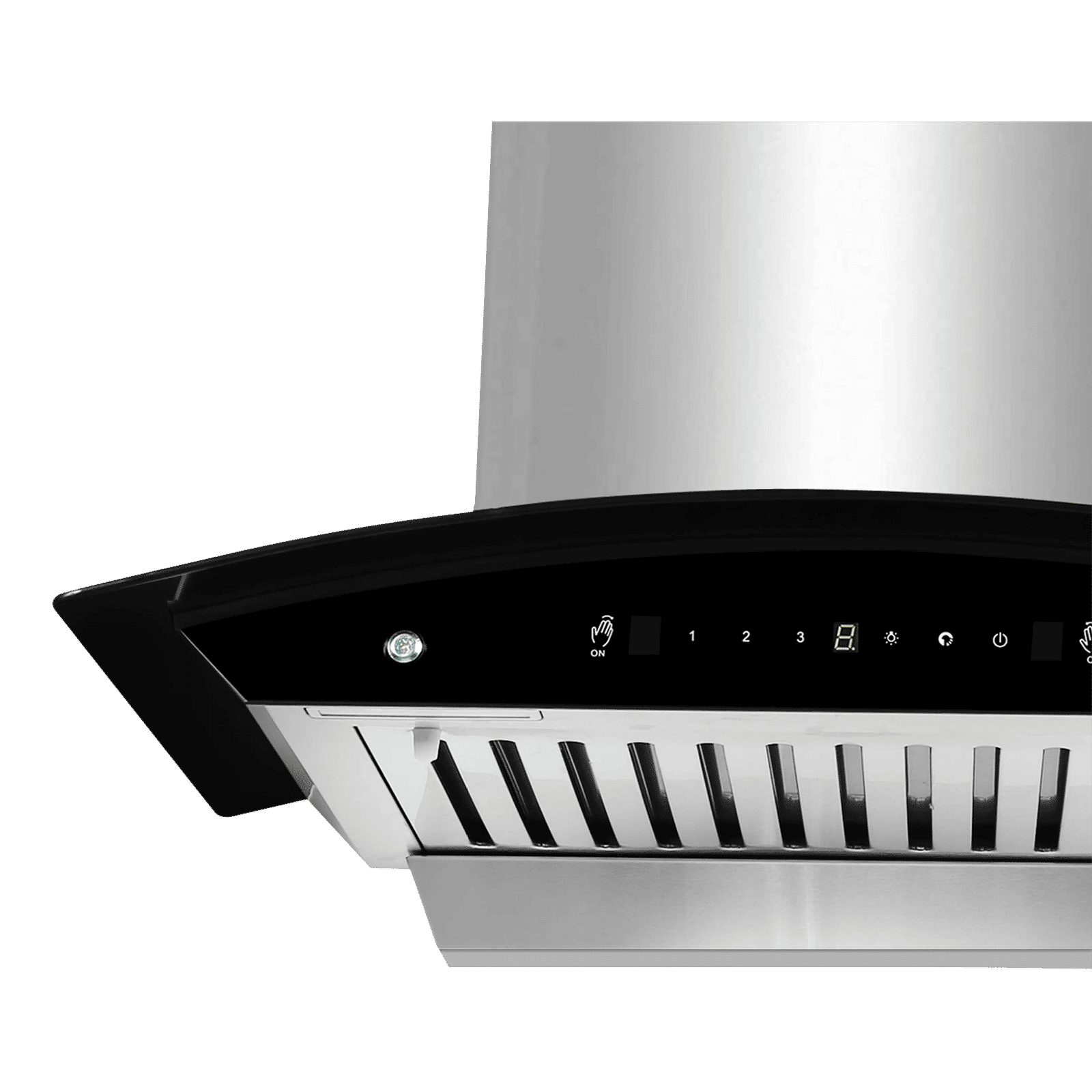 FABER ZEST HC SC SS 60cm 1100m3/hr Ducted Auto Clean Wall Mounted Chimney with Baffle Filter (Silver)_16