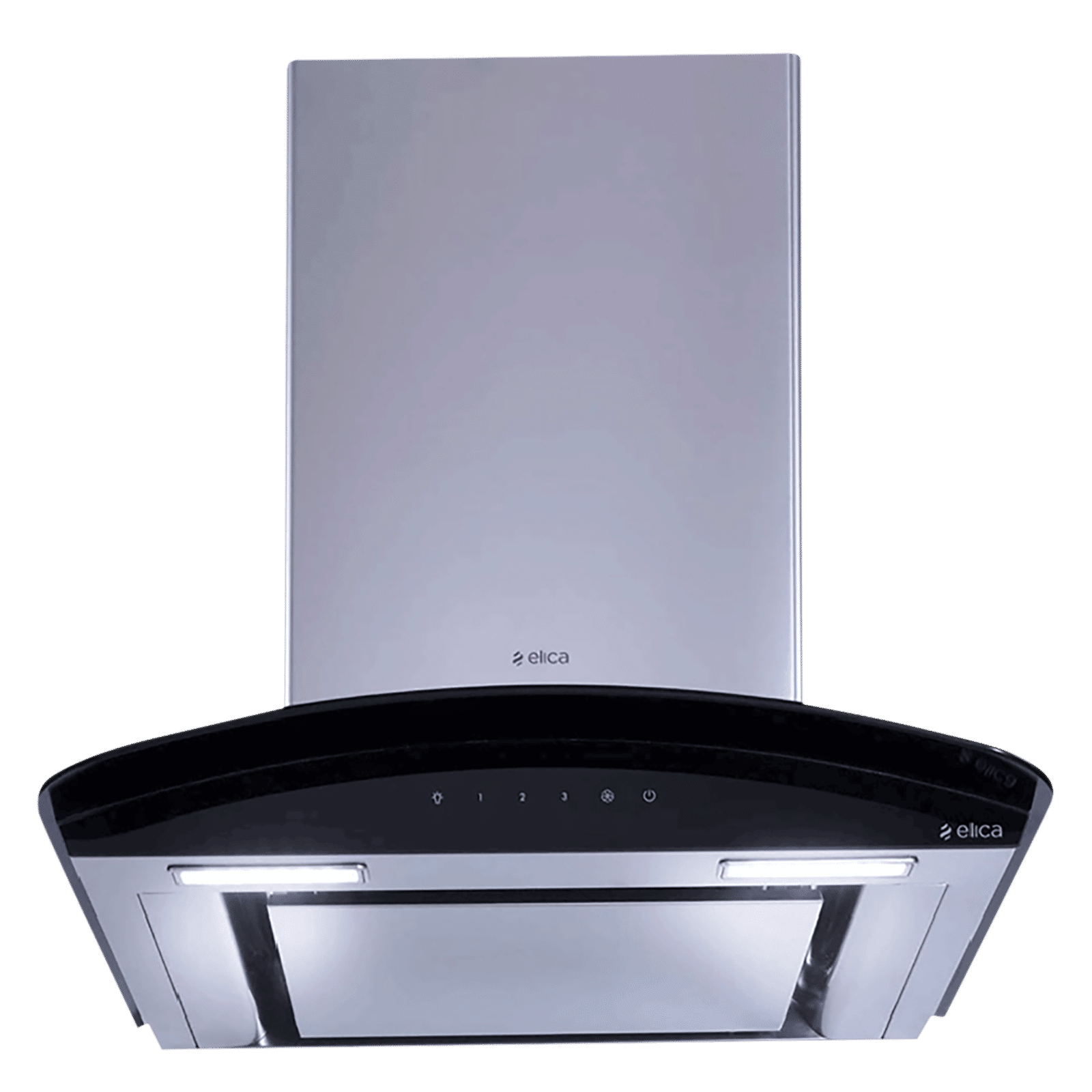 elica GLACE EDS HE LTW 60 BK NERO T4V LED 60cm 1010m3/hr Ducted Wall Mounted Chimney with Touch Control Panel (Silver)_6
