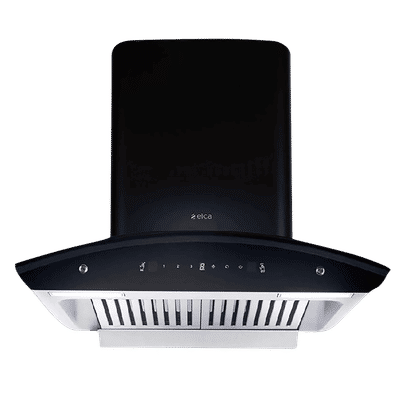 elica WD TBF HAC 60 MS NERO 60cm 1425m3/hr Ducted Auto Clean Wall Mounted Chimney with Touch Control Panel (Black)