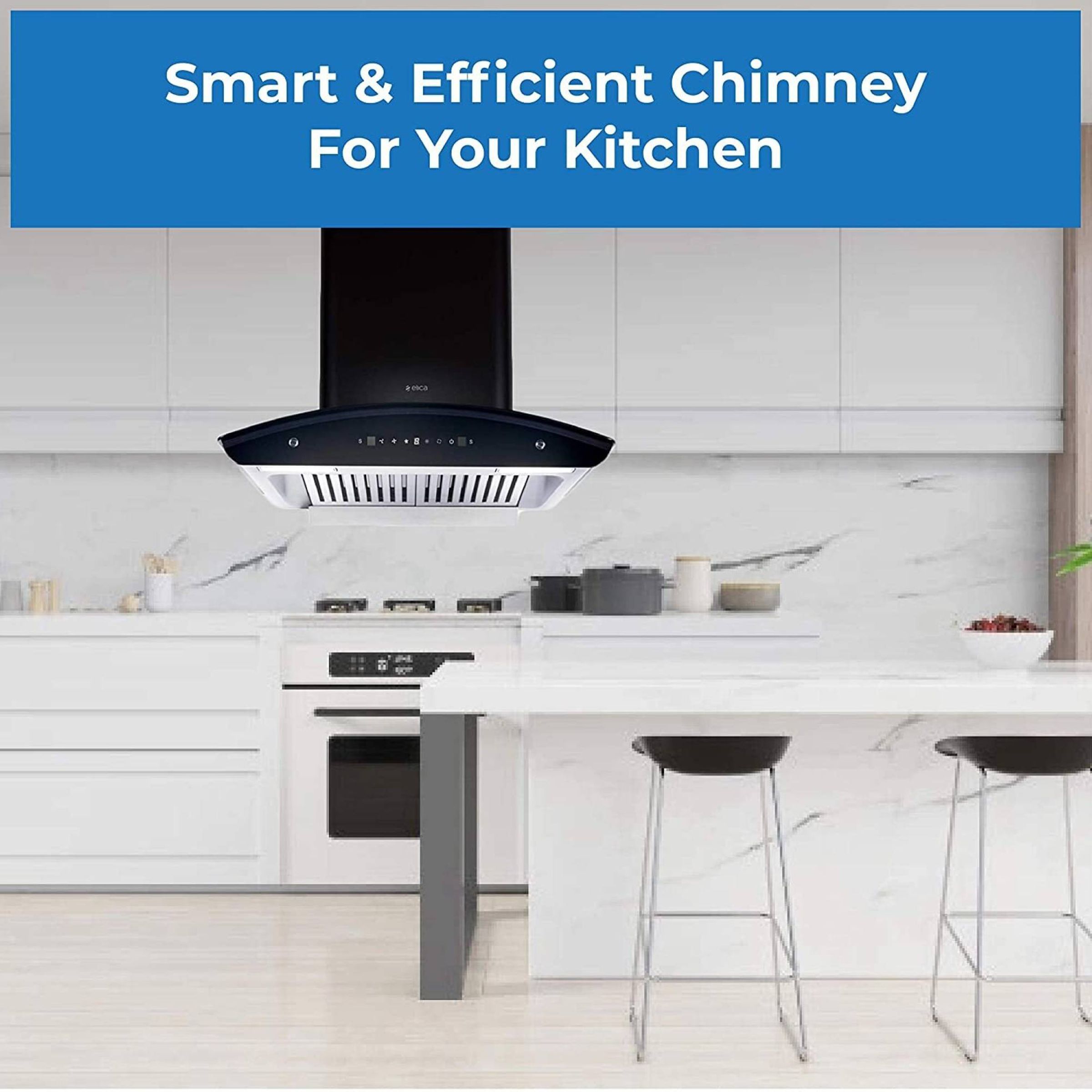 elica WD TBF HAC 60 MS NERO 60cm 1425m3/hr Ducted Auto Clean Wall Mounted Chimney with Touch Control Panel (Black)_11