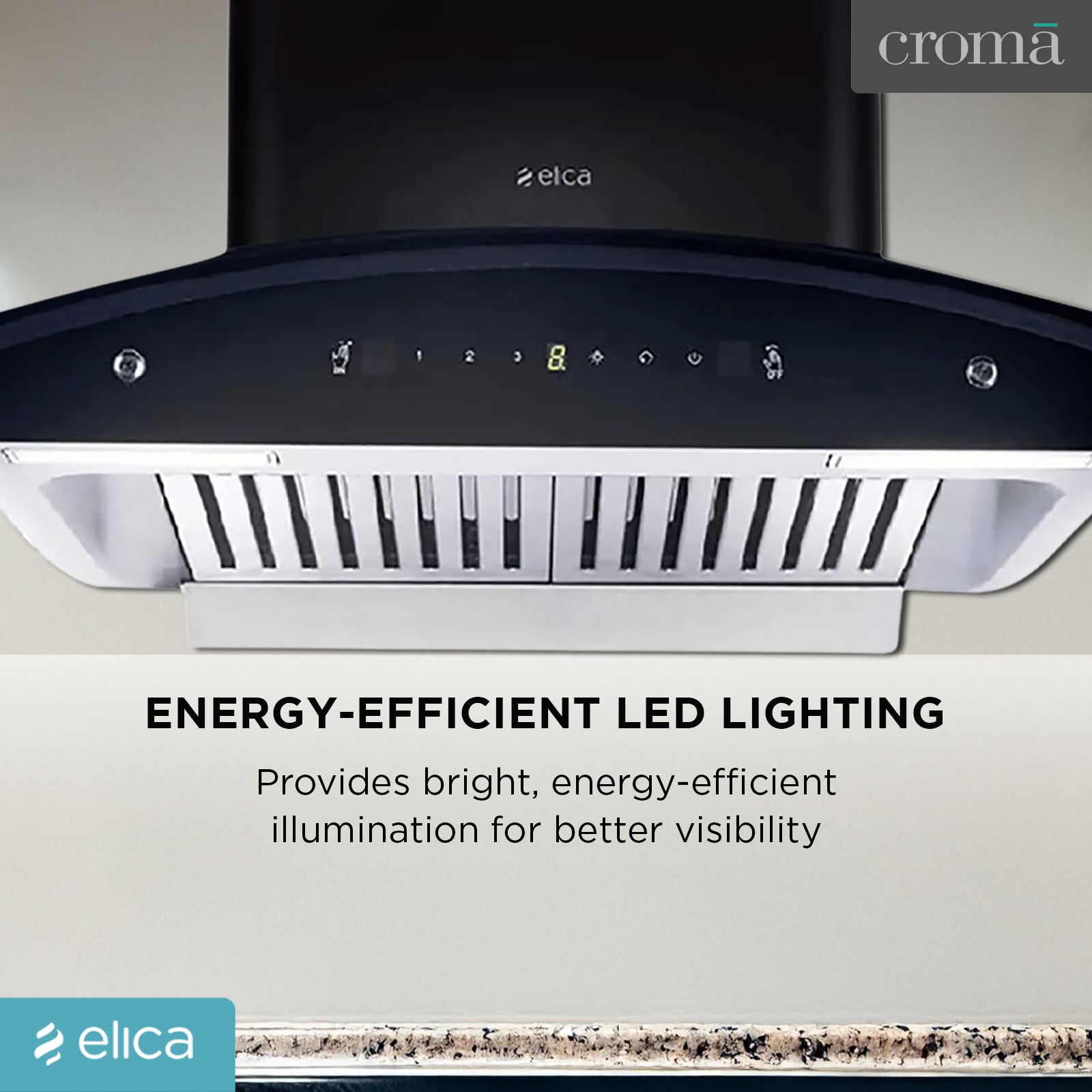 elica WD TBF HAC 60 MS NERO 60cm 1425m3/hr Ducted Auto Clean Wall Mounted Chimney with Touch Control Panel (Black)_15