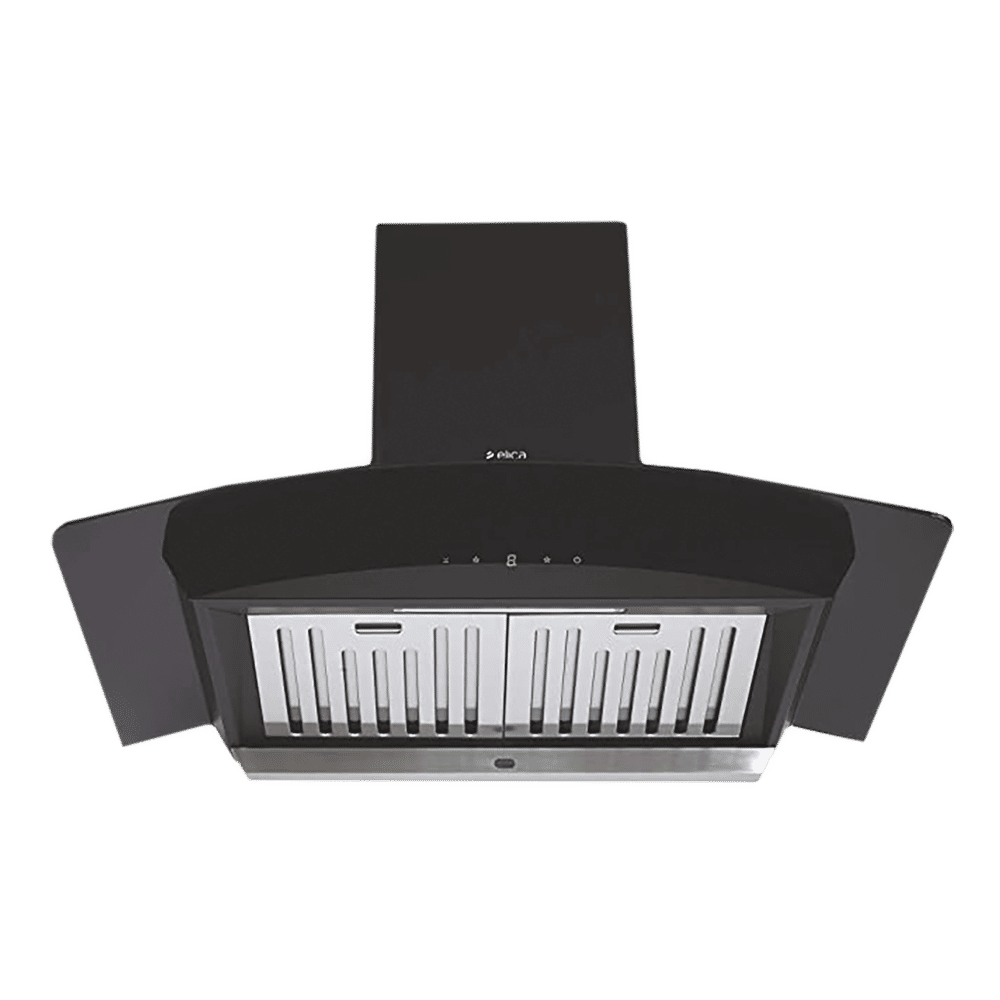 elica WDAT HAC 90 NERO 90cm 1200m3/hr Ducted Auto Clean Wall Mounted Chimney with Touch Control Panel (Black)_4