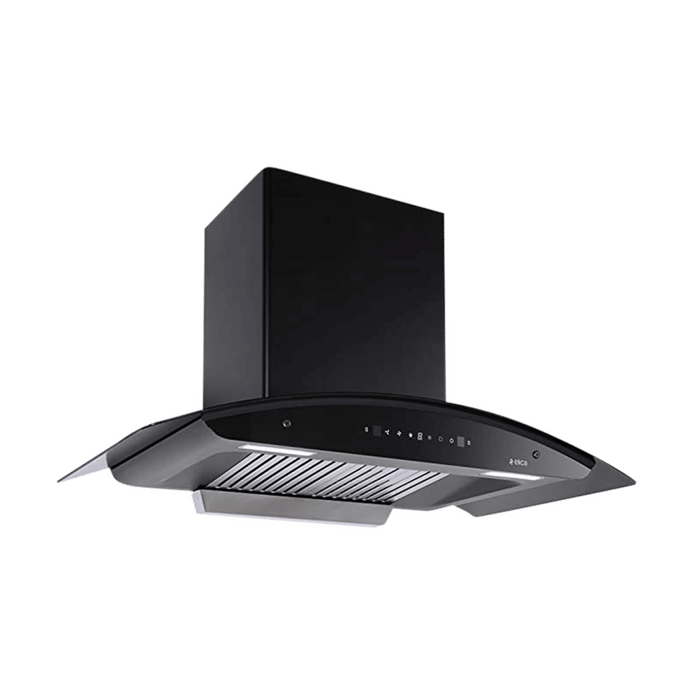 elica WD TBF HAC 90 MS NERO 90cm 1500m3/hr Ductless Auto Clean Wall Mounted Chimney with Motion Sensing Technology (Black)_4