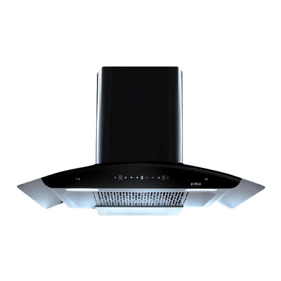elica WD TFL HAC 90 MS NERO 90cm 1425m3/hr Ducted Auto Clean Wall Mounted Chimney with Motion Sensing Technology (Black)