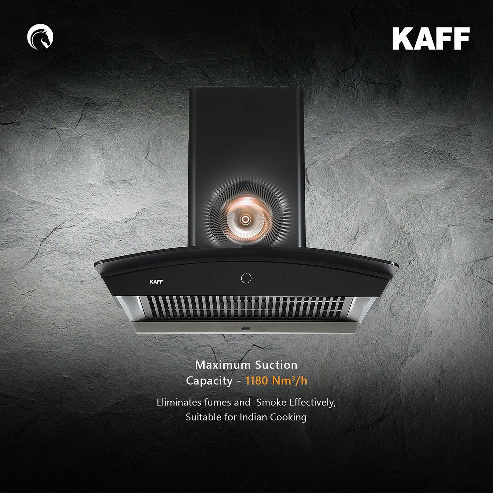 KAFF ROVER DHC 60cm 1180m3/hr Ducted Auto Clean Wall Mounted Chimney with Thermostatic Touch Control Panel (Black) KAFF ROVER DHC 60cm 1180m3/hr Ducted Auto Clean Wall Mounted Chimney with Thermostatic Touch Control Panel (Black)_14