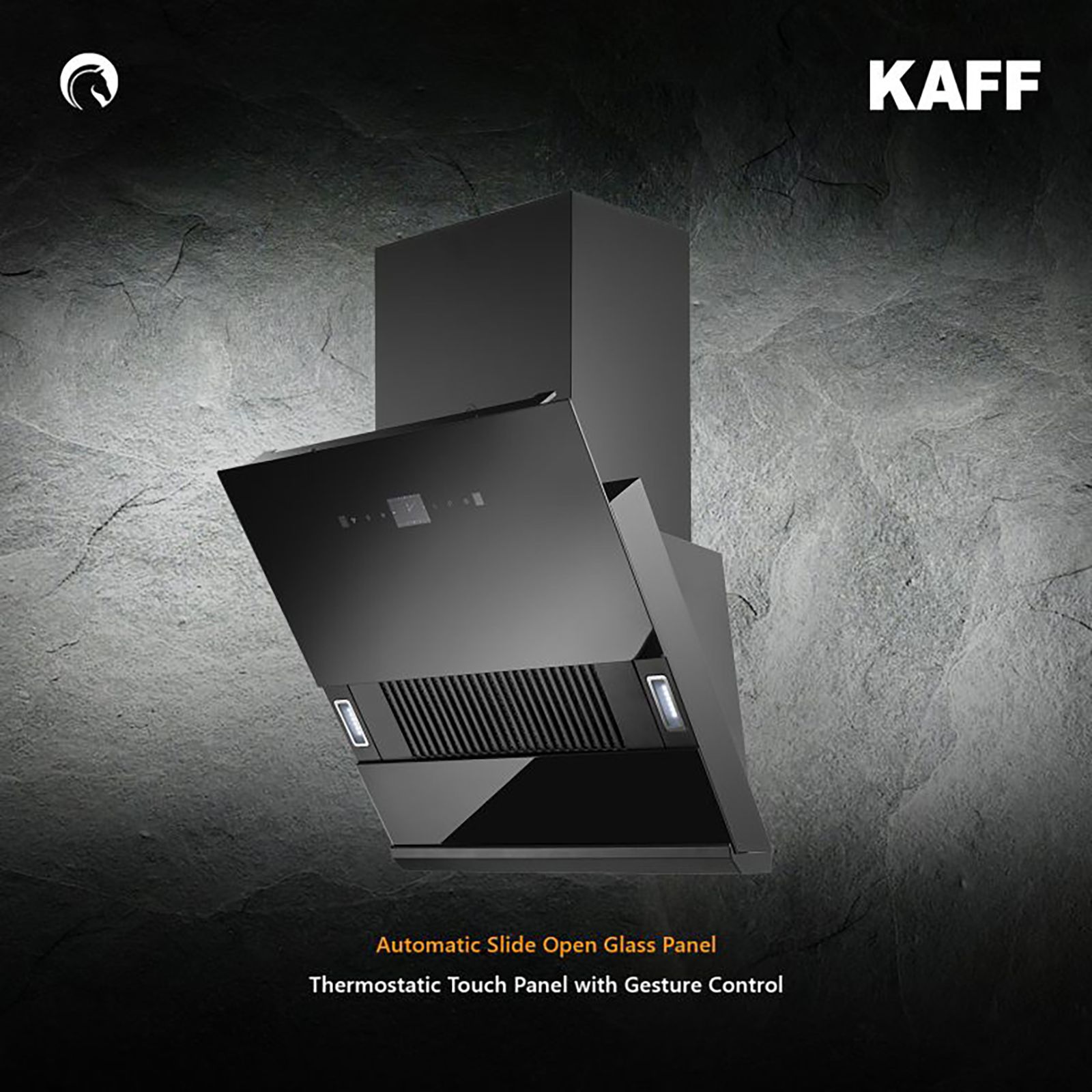 KAFF HAWK DHC 60cm 1180m3/hr Ducted Auto Clean Wall Mounted Chimney with Thermostatic Touch Control Panel (Black) KAFF HAWK DHC 60cm 1180m3/hr Ducted Auto Clean Wall Mounted Chimney with Thermostatic Touch Control Panel (Black)_14