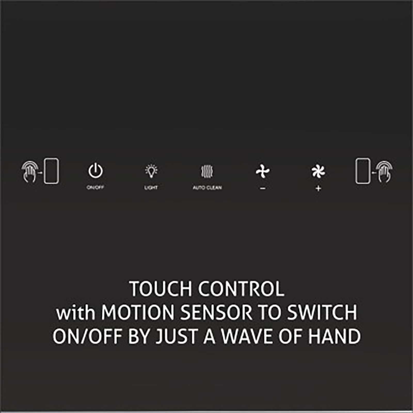 GLEN 6066 BL MS 76cm 1200m3/hr Ducted Auto Clean Wall Mounted Chimney with Touch Control Panel (Black) GLEN 6066 BL MS 76cm 1200m3/hr Ducted Auto Clean Wall Mounted Chimney with Touch Control Panel (Black)_5