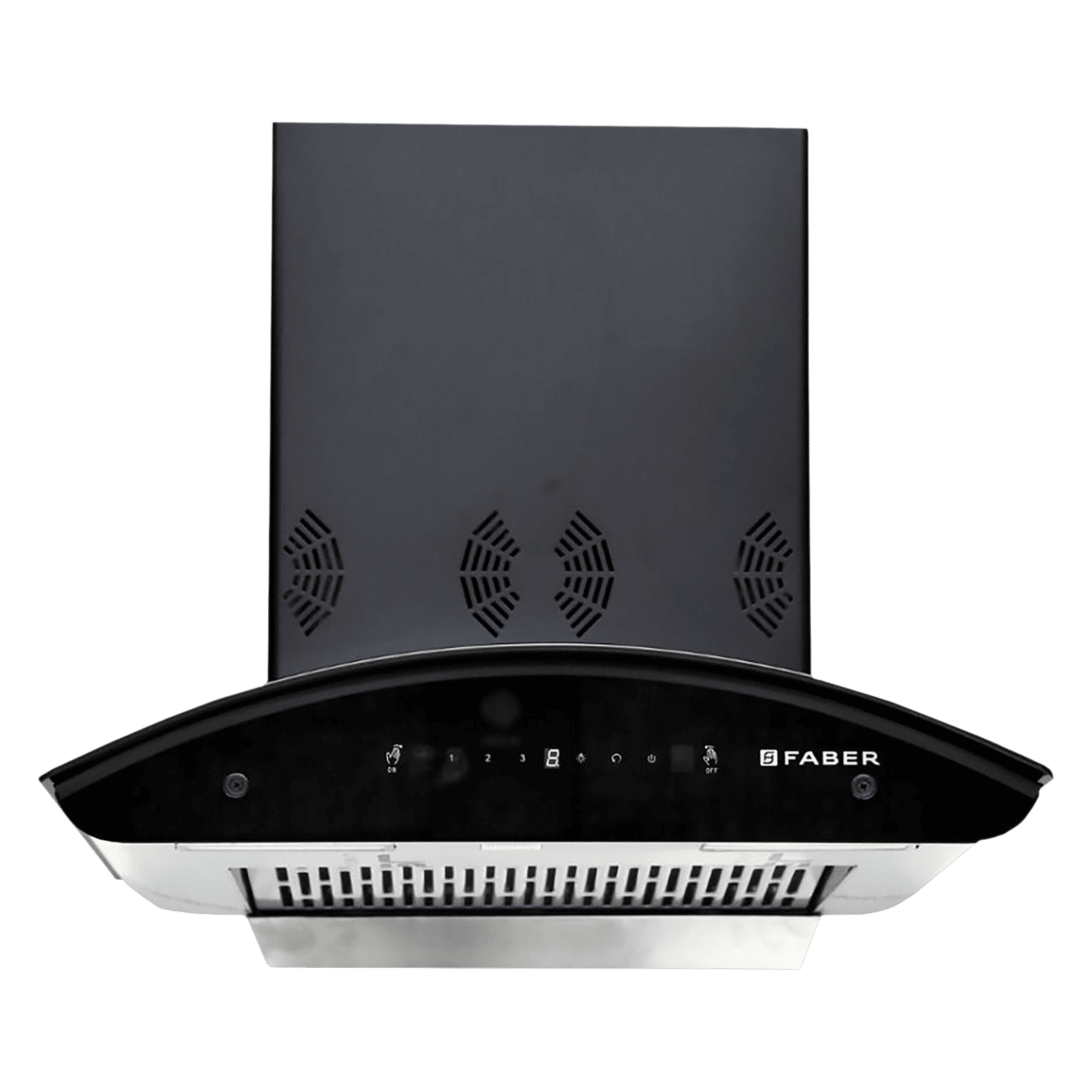 FABER Crest 3D Plus 60cm 1250m3/hr Ducted Auto Clean Wall Mounted Chimney with 3D Suction Power (Black) FABER Crest 3D Plus 60cm 1250m3/hr Ducted Auto Clean Wall Mounted Chimney with 3D Suction Power (Black)_1