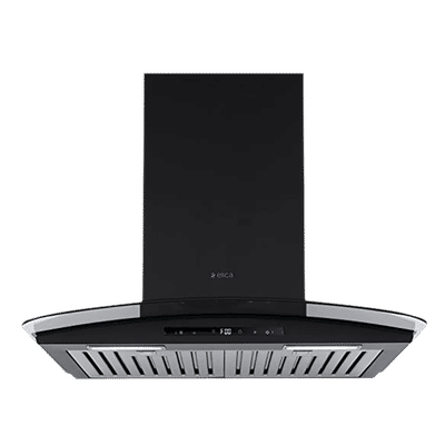 elica ISMART GLACE TRIM BF LTW 60 NERO 60cm Ducted Wall Mounted Chimney with Motion Sensor (Black)