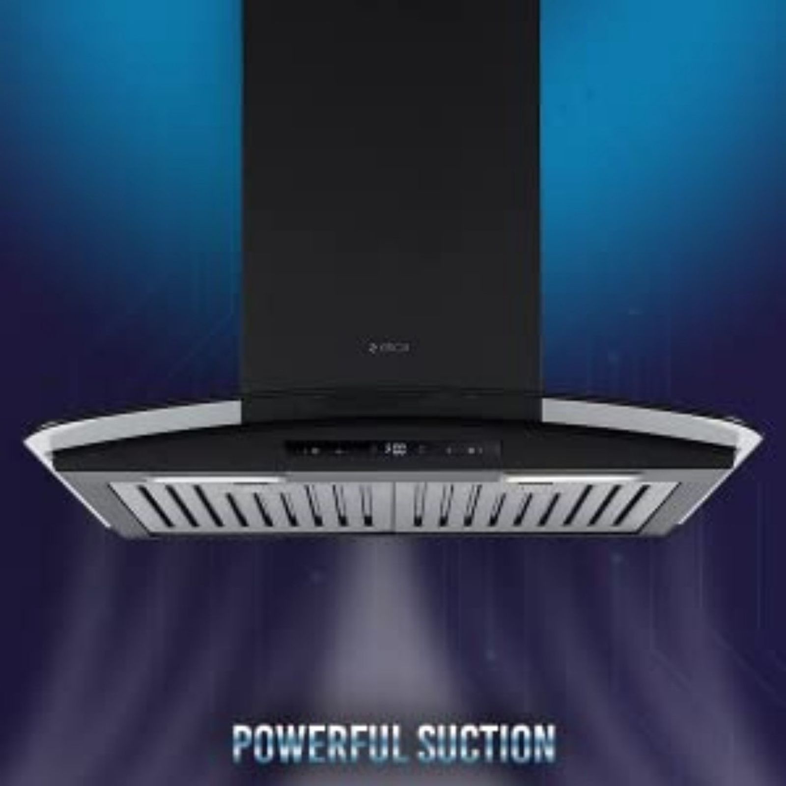 elica ISMART GLACE TRIM BF LTW 60 NERO 60cm Ducted Wall Mounted Chimney with Motion Sensor (Black) elica ISMART GLACE TRIM BF LTW 60 NERO 60cm Ducted Wall Mounted Chimney with Motion Sensor (Black)_9