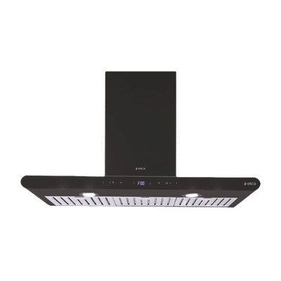 elica ISMART GALAXY BF LTW 90 NERO 90cm Ducted Wall Mounted Chimney with Touch Control Panel (Black)