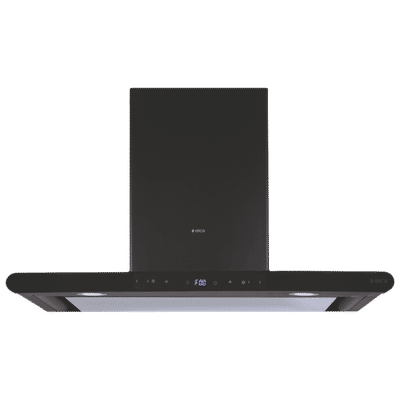 elica ISMART GALAXY EDS LTW 90 NERO 90cm Ductless Wall Mounted Chimney with Motion Sensor (Black)