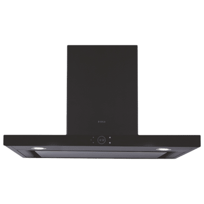 elica ISMART SPOT H6 EDS LTW 90 NERO 90cm Ducted Wall Mounted Chimney with Touch Control Panel (Black)