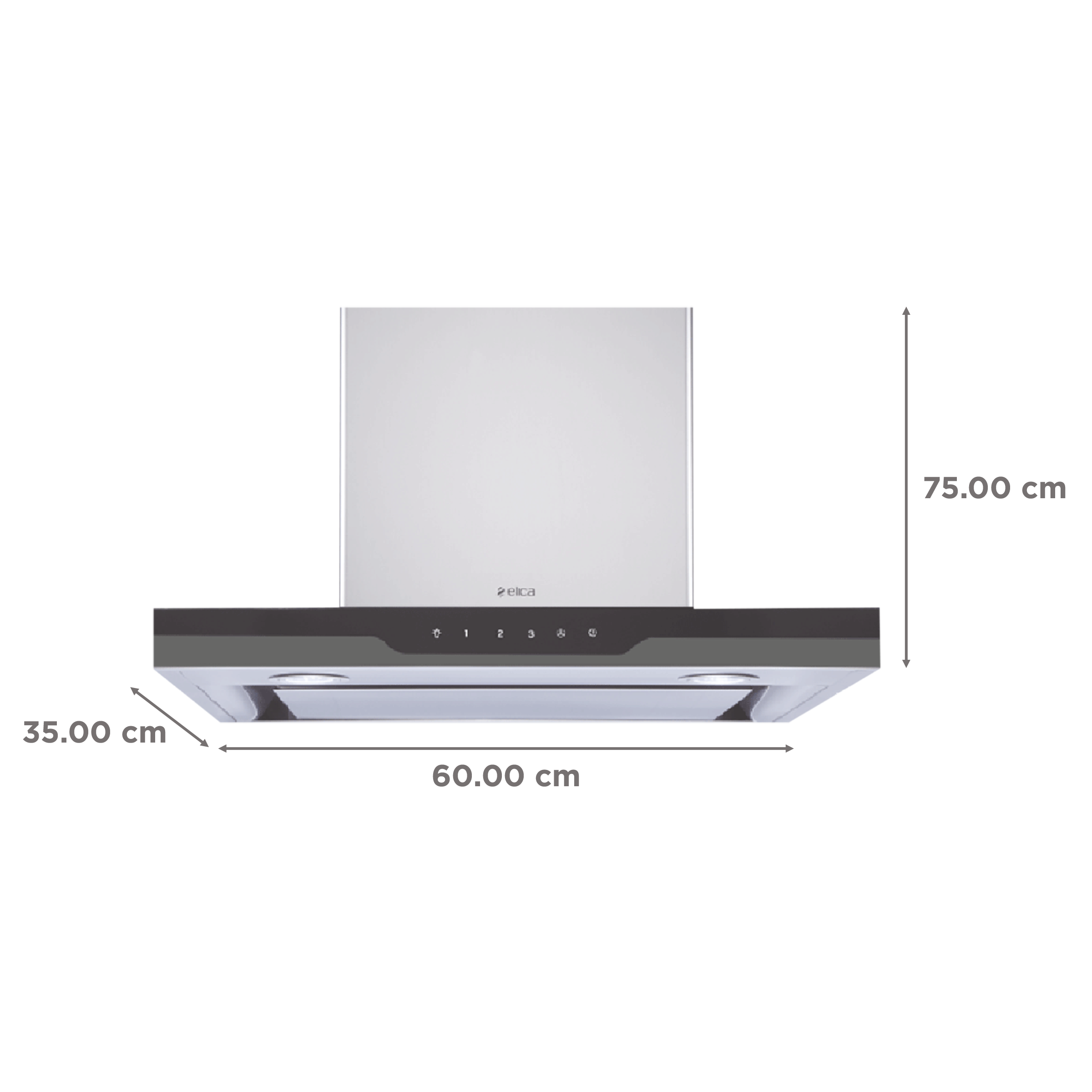 elica METEORITE EDS PLUS HE LTW 60 T4V LED 60cm 1220m3/hr Ducted Wall Mounted Chimney with Touch Control Panel (Stainless Steel) elica METEORITE EDS PLUS HE LTW 60 T4V LED 60cm 1220m3/hr Ducted Wall Mounted Chimney with Touch Control Panel (Stainless Steel)_2