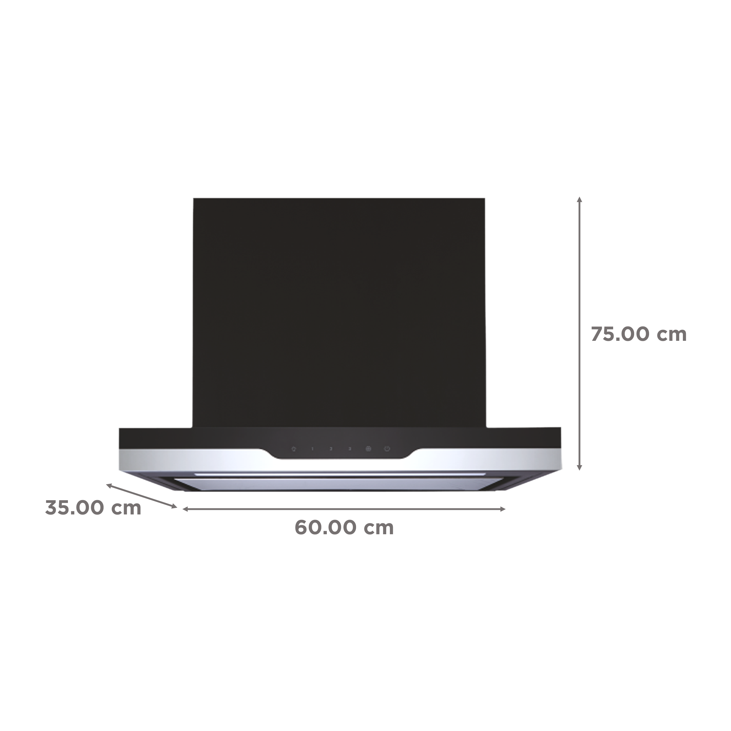 elica METEORITE UC35 EDS PLUS HE LTW 60 60cm 1220m3/hr Ducted Wall Mounted Chimney with EDS Technology (Black) elica METEORITE UC35 EDS PLUS HE LTW 60 60cm 1220m3/hr Ducted Wall Mounted Chimney with EDS Technology (Black)_2