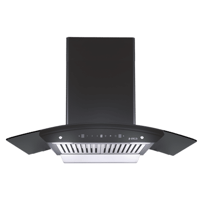 elica WDBF 906 HAC MS NERO 90cm 1200m3/hr Ducted Auto Clean Wall Mounted Chimney with Touch Control Panel (Matt Black)