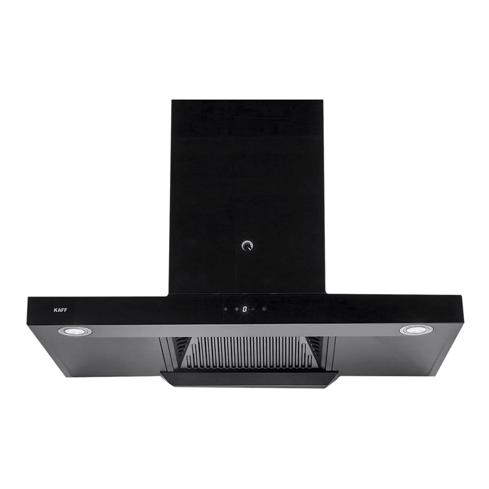 KAFF ELECTRA DHC BL 90cm 1180m3/hr Ducted Auto Clean Wall Mounted Chimney with Touch Control Panel (Black)_1