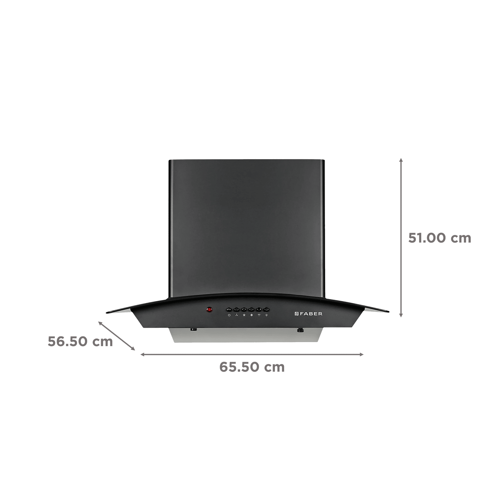 FABER ALPHA HC PB BK 60cm 1100m3/hr Ducted Auto Clean Wall Mounted Chimney with Soft Push Button (Black)_2