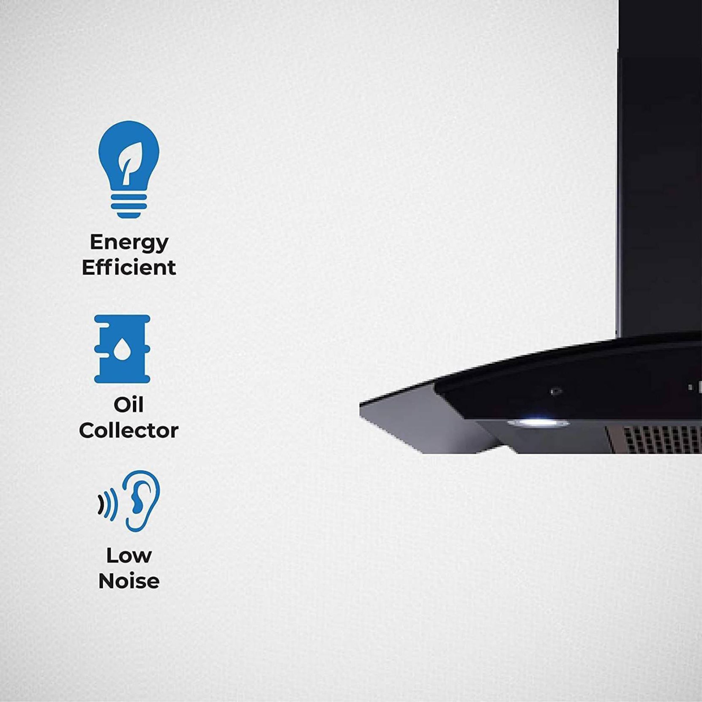 elica FLCG 900 HAC LTW MS NERO 90cm 1350m3/hr Ducted Auto Clean Wall Mounted Chimney with Touch Control Panel (Black) elica FLCG 900 HAC LTW MS NERO 90cm 1350m3/hr Ducted Auto Clean Wall Mounted Chimney with Touch Control Panel (Black)_4