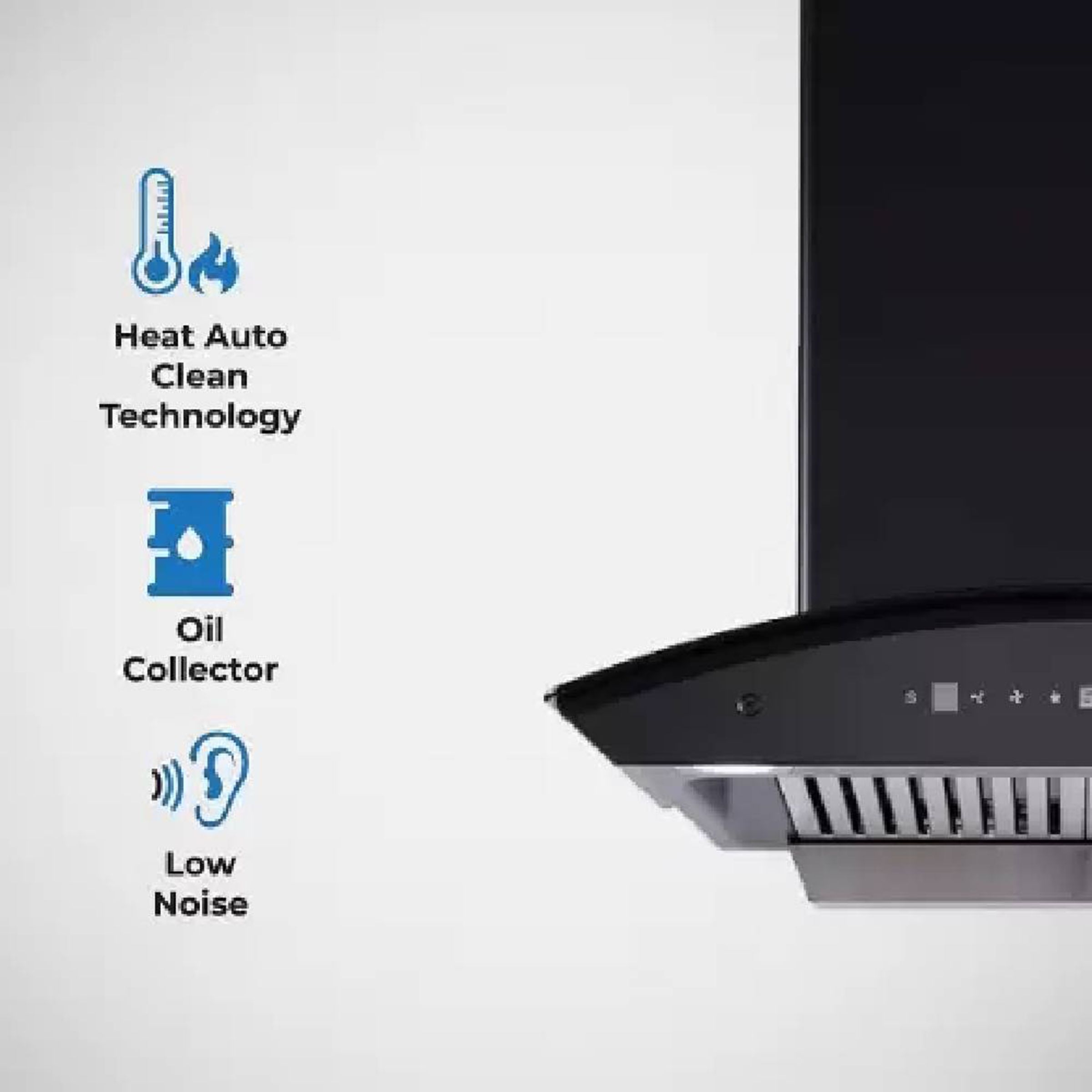 elica BFCG 600 HAC LTW MS NERO 60cm 1350m3/hr Ducted Auto Clean Wall Mounted Chimney with Touch Control Panel (Black)_10