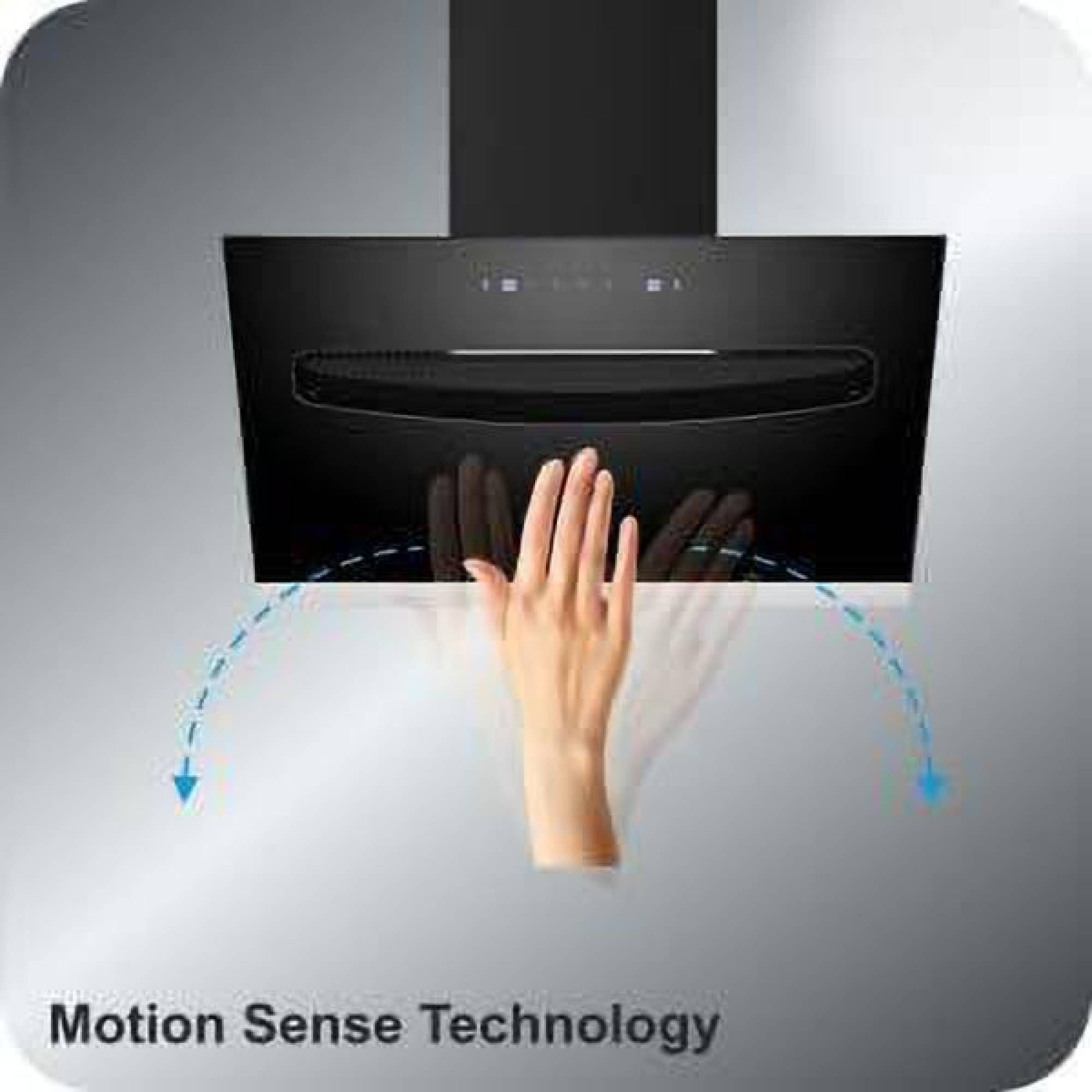 elica EFL S 907 HAC LTW VMS 90cm 1200m3/hr Ducted Auto Clean Wall Mounted Chimney with Touch Control Panel (Black) elica EFL S 907 HAC LTW VMS 90cm 1200m3/hr Ducted Auto Clean Wall Mounted Chimney with Touch Control Panel (Black)_7