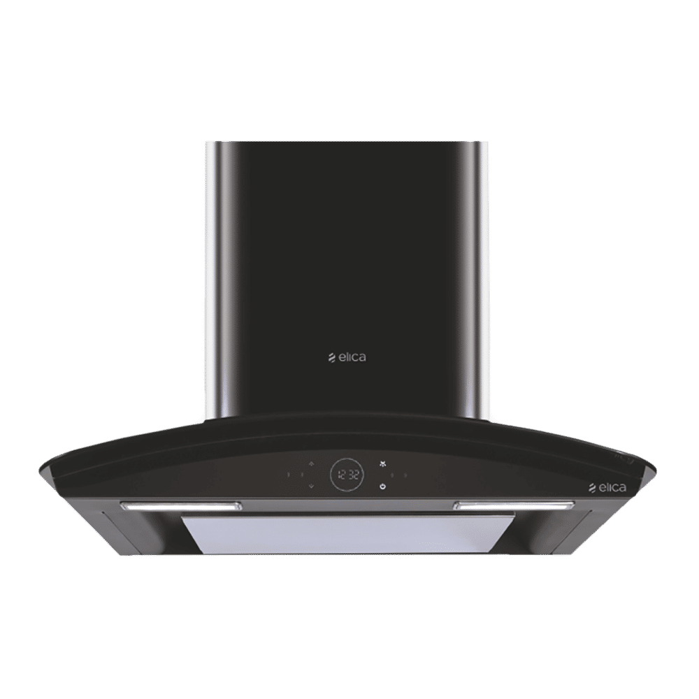 elica ISMART GLACE EDS LTW 75 NERO 75cm Ductless Wall Mounted Chimney with Capacitive Touch Controls (Black) elica ISMART GLACE EDS LTW 75 NERO 75cm Ductless Wall Mounted Chimney with Capacitive Touch Controls (Black)_1