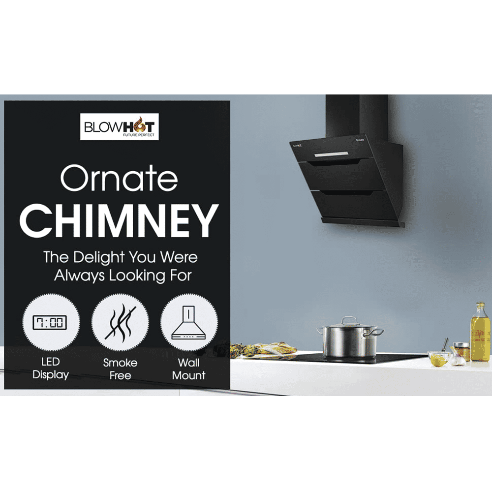 BLOWHOT Ornate BAC 60cm 1300m3/hr Ducted Auto Clean Wall Mounted Chimney with Feather Touch Control (Black) BLOWHOT Ornate BAC 60cm 1300m3/hr Ducted Auto Clean Wall Mounted Chimney with Feather Touch Control (Black)_7