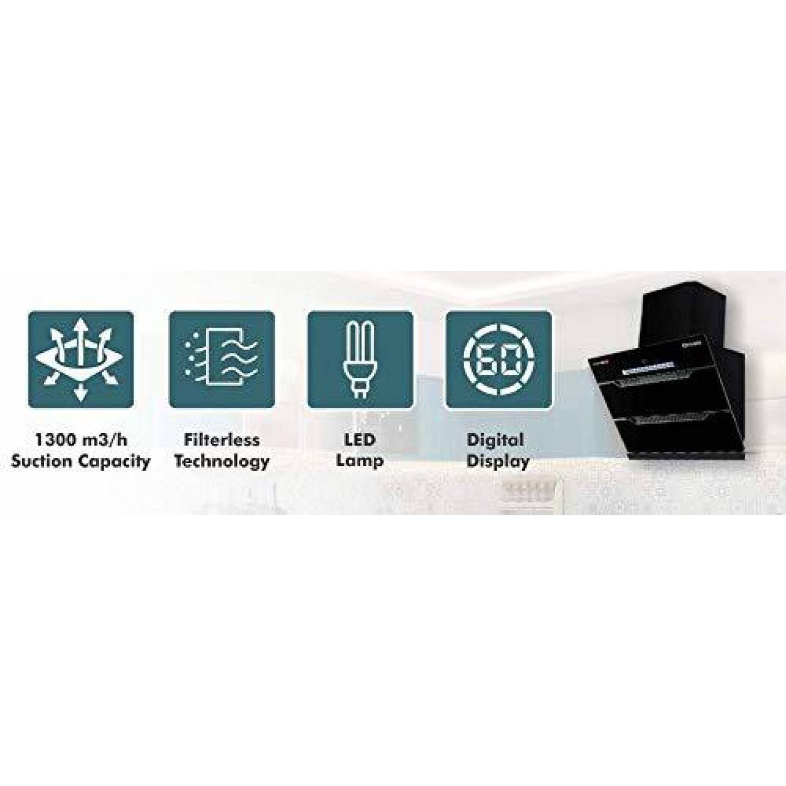 BLOWHOT Ornate BAC 60cm 1300m3/hr Ducted Auto Clean Wall Mounted Chimney with Feather Touch Control (Black) BLOWHOT Ornate BAC 60cm 1300m3/hr Ducted Auto Clean Wall Mounted Chimney with Feather Touch Control (Black)_11