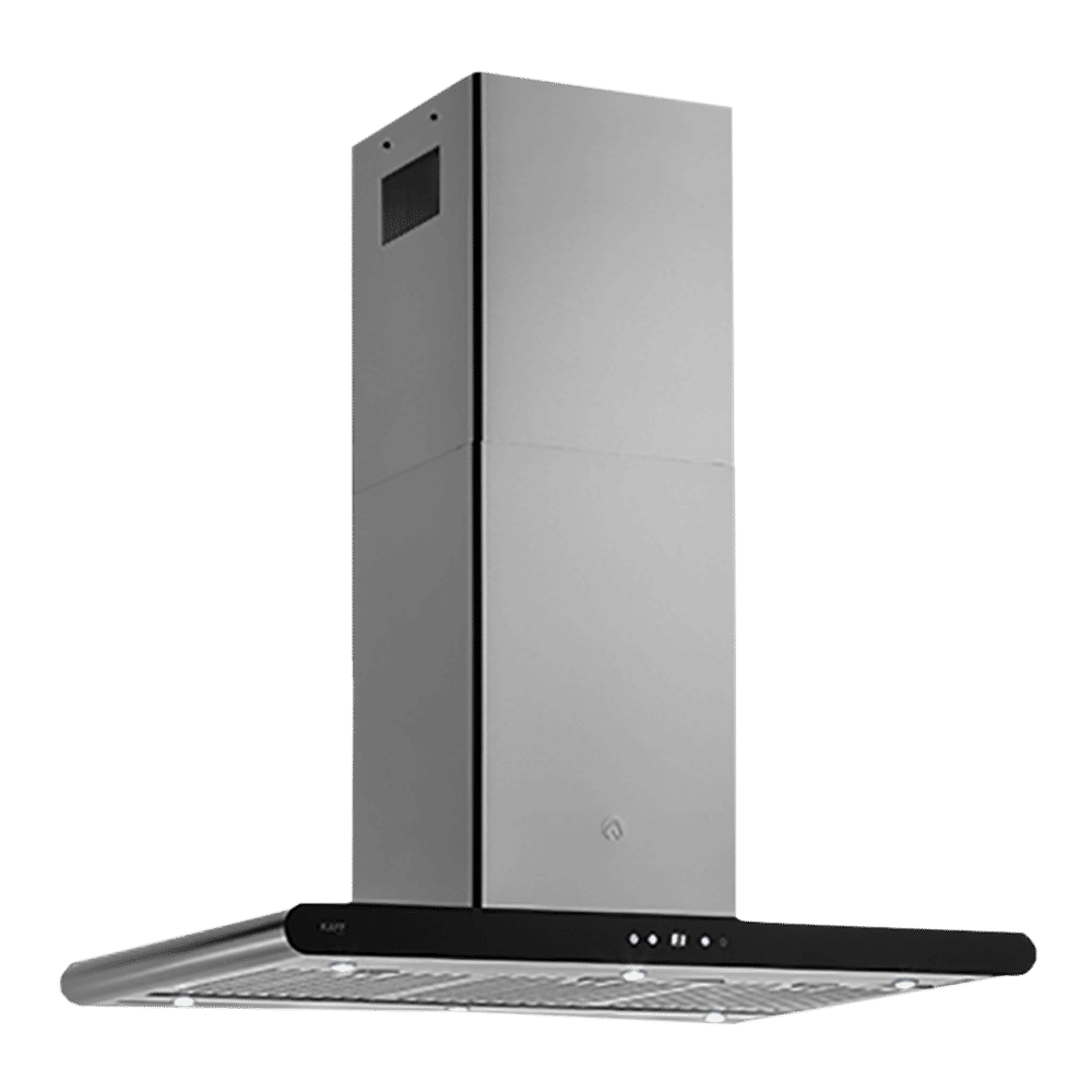 KAFF CANARY DHC BF IS 90cm 1200m3/hr Ducted Auto Clean Wall Mounted Chimney with Digital Display (Silver) KAFF CANARY DHC BF IS 90cm 1200m3/hr Ducted Auto Clean Wall Mounted Chimney with Digital Display (Silver)_1