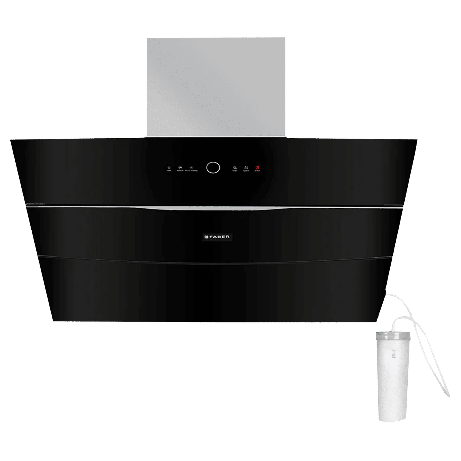 FABER BOLT FL SW SC BK N 60cm 1500m3/hr Ducted Auto Clean Wall Mounted Chimney with Gesture & Touch Control (Black)_1
