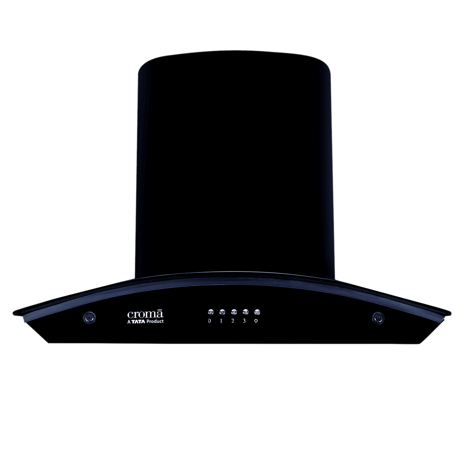 Croma 60cm 1300m3/hr Ducted Baffle Filter Wall Mounted Chimney with Push Button Control (Black) Croma 60cm 1300m3/hr Ducted Baffle Filter Wall Mounted Chimney with Push Button Control (Black)_1