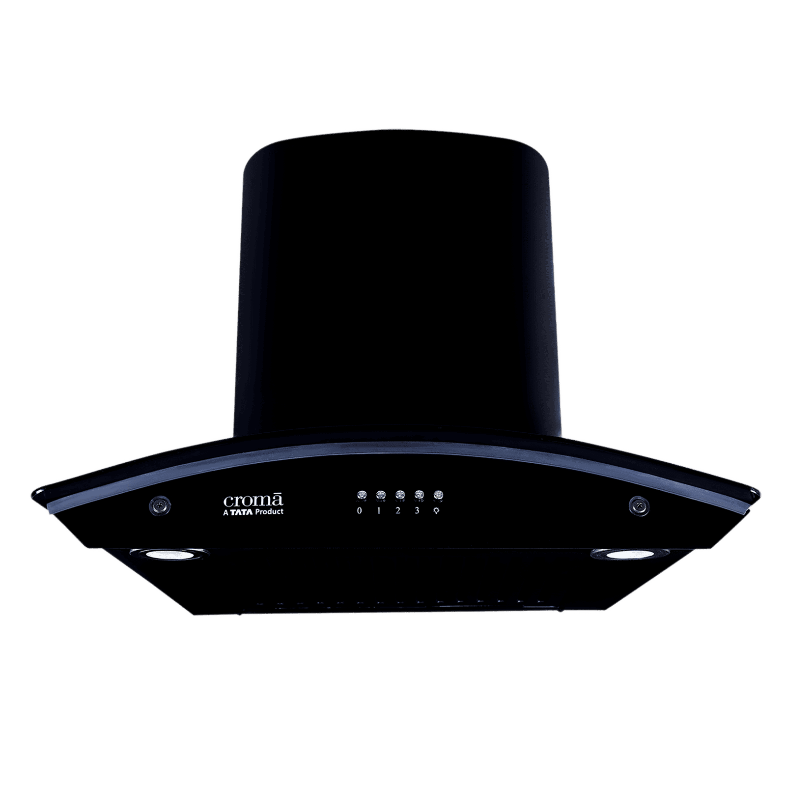 Croma 60cm 1300m3/hr Ducted Baffle Filter Wall Mounted Chimney with Push Button Control (Black) Croma 60cm 1300m3/hr Ducted Baffle Filter Wall Mounted Chimney with Push Button Control (Black)_4