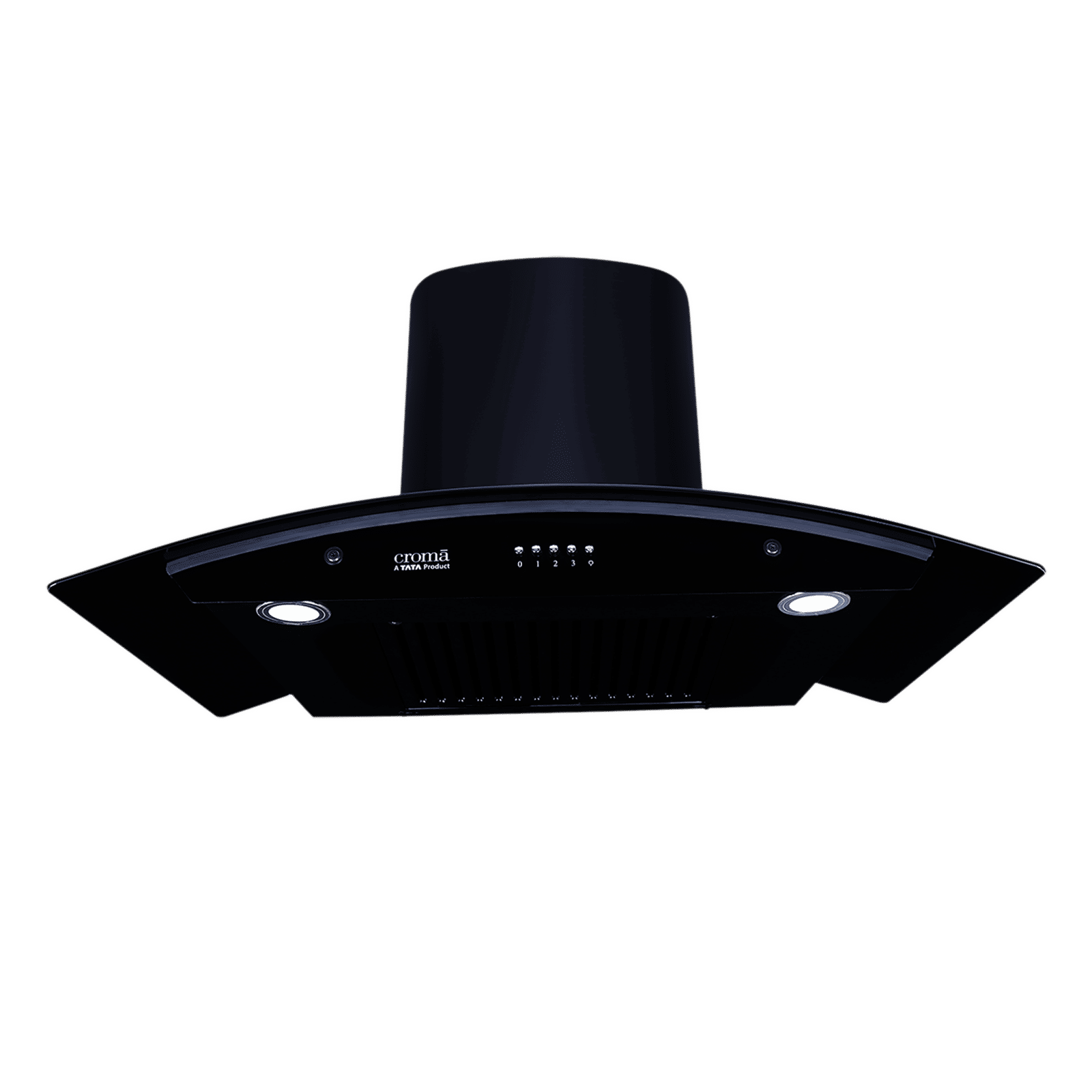 Croma Advencio 90cm 1300m3/hr Ducted Wall Mounted Chimney with Push Button Control (Black)_16