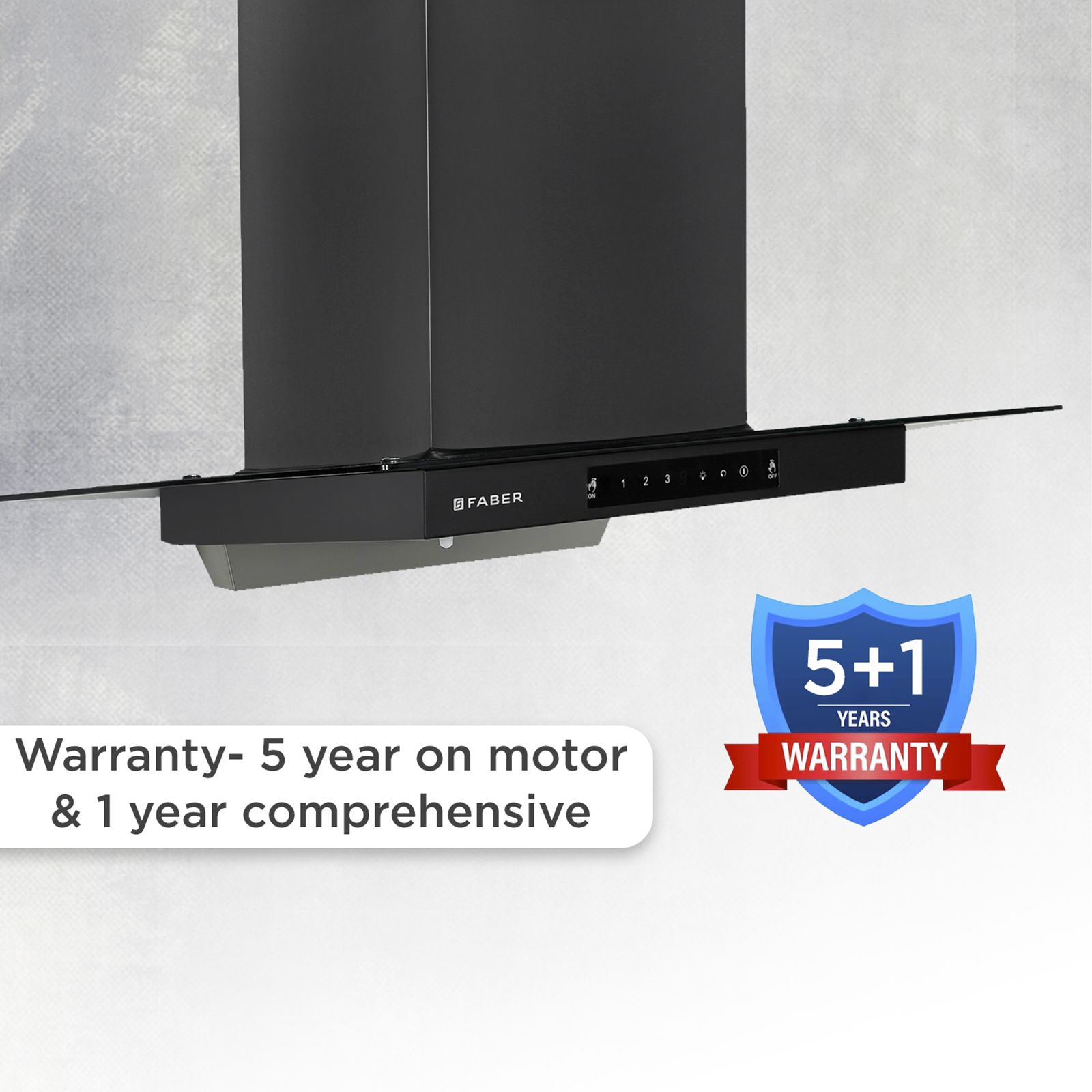 FABER Mercury Pro HC SC FL BK 90cm 1200m3/hr Ducted Auto Clean Wall Mounted Chimney with Touch Control Panel (Black)_10