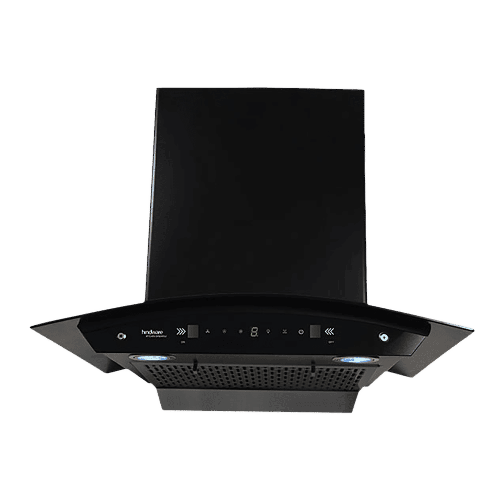 hindware Chromia 90cm 1200m3/hr Ducted Auto Clean Wall Mounted Chimney with Touch Control (Black) hindware Chromia 90cm 1200m3/hr Ducted Auto Clean Wall Mounted Chimney with Touch Control (Black)_1