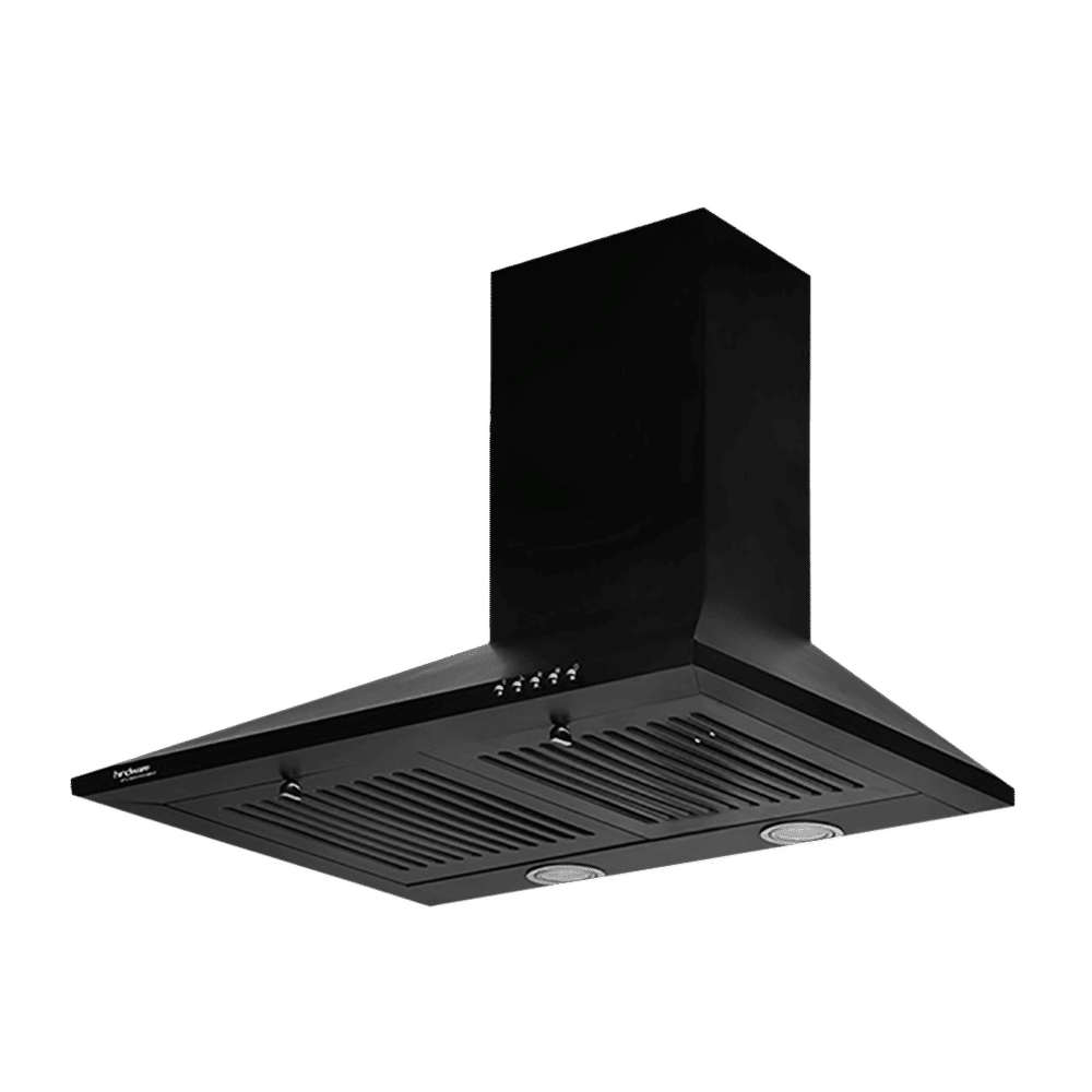 hindware Myra 60cm 1000m3/hr Ducted Auto Clean Wall Mounted Chimney with Push Button Control (Black) hindware Myra 60cm 1000m3/hr Ducted Auto Clean Wall Mounted Chimney with Push Button Control (Black)_9