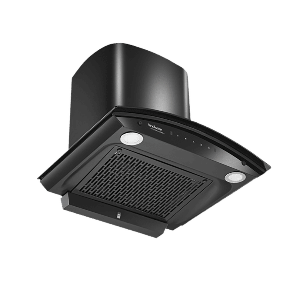 hindware Celesia 60cm 1500m3/hr Ducted Auto Clean Wall Mounted Chimney with Touch Control (Black)_4