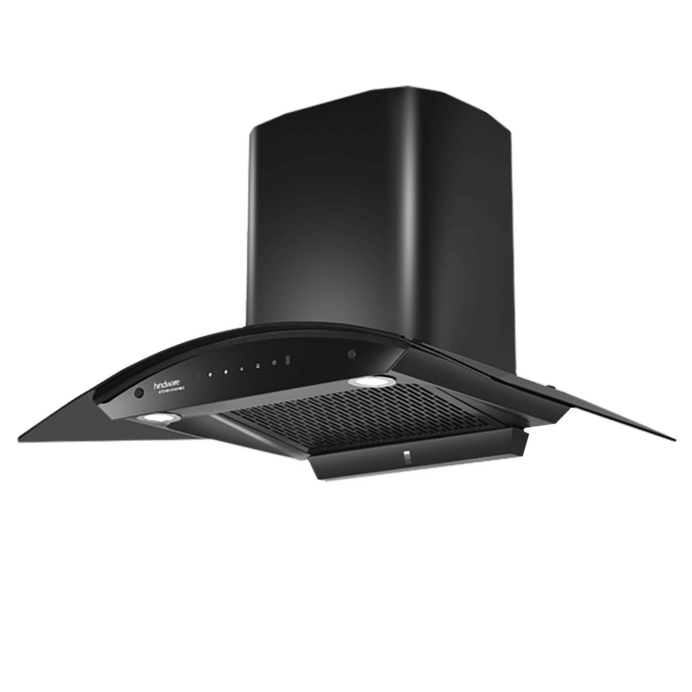 hindware Celesia 90cm 1500m3/hr Ducted Auto Clean Wall Mounted Chimney with Touch Control (Black)_7