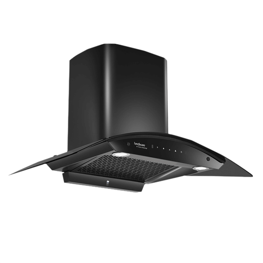 hindware Celesia 90cm 1500m3/hr Ducted Auto Clean Wall Mounted Chimney with Touch Control (Black)_6