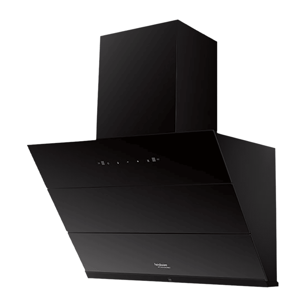 hindware Lexia 75cm 1350m3/hr Ducted Auto Clean Wall Mounted Chimney with Touch Control (Black)_8