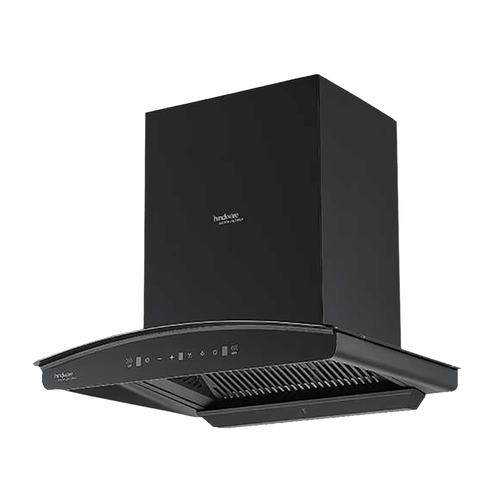 hindware Zinnia 60cm 1350m3/hr Ducted Auto Clean Wall Mounted Chimney with Motion Sensor (Black) hindware Zinnia 60cm 1350m3/hr Ducted Auto Clean Wall Mounted Chimney with Motion Sensor (Black)_7