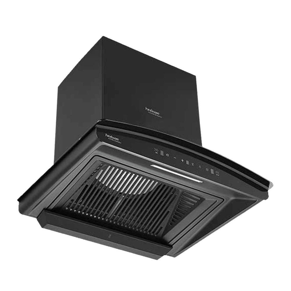 hindware Zinnia 60cm 1350m3/hr Ducted Auto Clean Wall Mounted Chimney with Motion Sensor (Black) hindware Zinnia 60cm 1350m3/hr Ducted Auto Clean Wall Mounted Chimney with Motion Sensor (Black)_4
