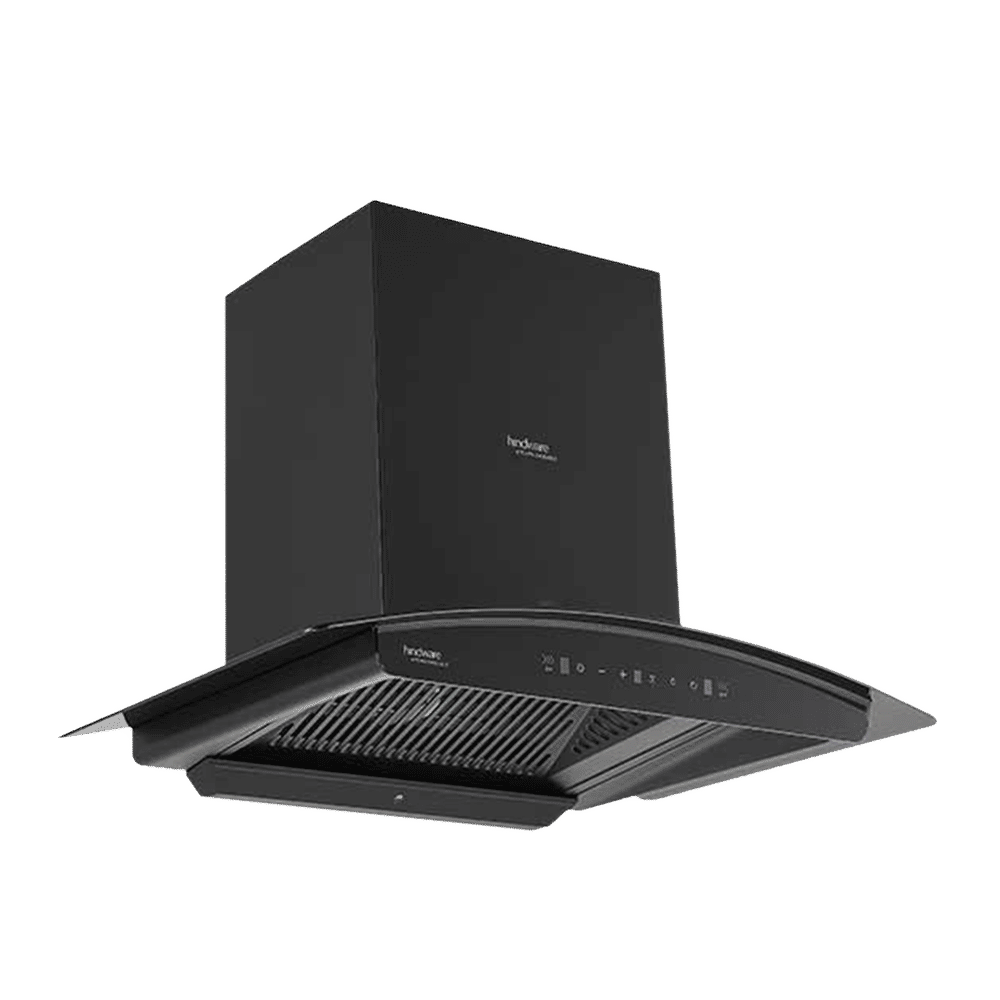 hindware Zinnia 75cm 1300m3/hr Ducted Auto Clean Wall Mounted Chimney with Motion Sensor (Black) hindware Zinnia 75cm 1300m3/hr Ducted Auto Clean Wall Mounted Chimney with Motion Sensor (Black)_7