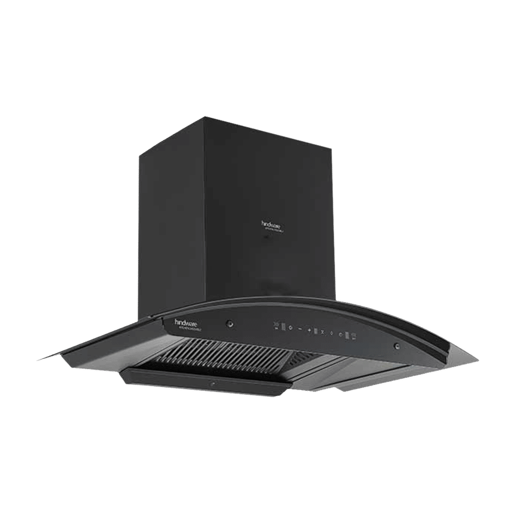 hindware Zinnia 90cm 1350m3/hr Ducted Auto Clean Wall Mounted Chimney with Motion Sensor (Black) hindware Zinnia 90cm 1350m3/hr Ducted Auto Clean Wall Mounted Chimney with Motion Sensor (Black)_7