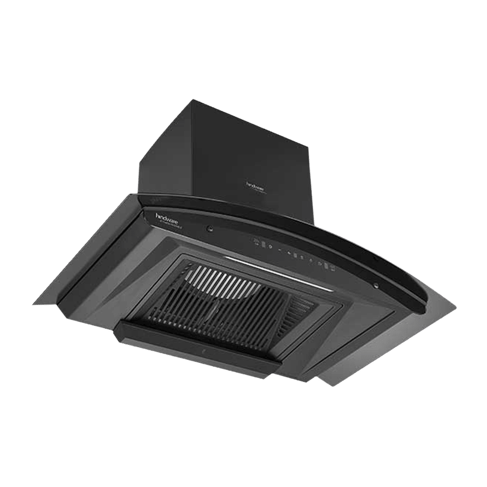 hindware Zinnia 90cm 1350m3/hr Ducted Auto Clean Wall Mounted Chimney with Motion Sensor (Black) hindware Zinnia 90cm 1350m3/hr Ducted Auto Clean Wall Mounted Chimney with Motion Sensor (Black)_4