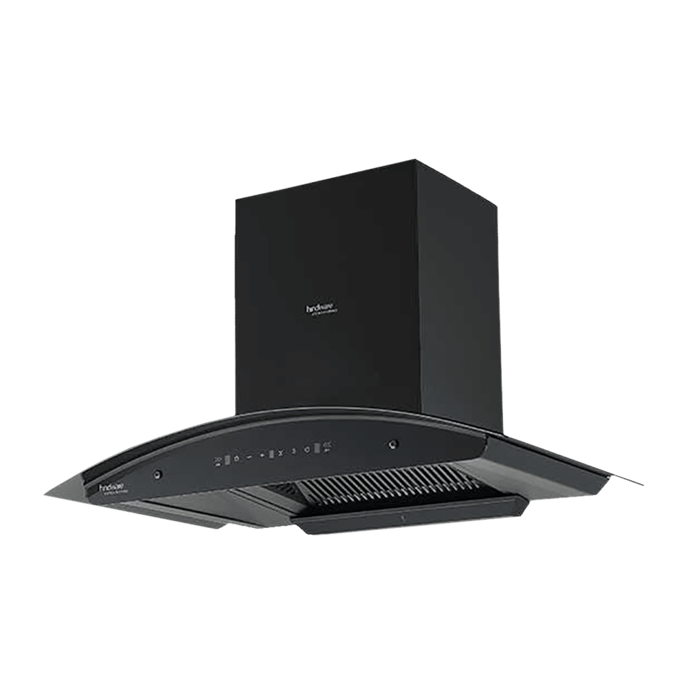 hindware Zinnia 90cm 1350m3/hr Ducted Auto Clean Wall Mounted Chimney with Motion Sensor (Black) hindware Zinnia 90cm 1350m3/hr Ducted Auto Clean Wall Mounted Chimney with Motion Sensor (Black)_5
