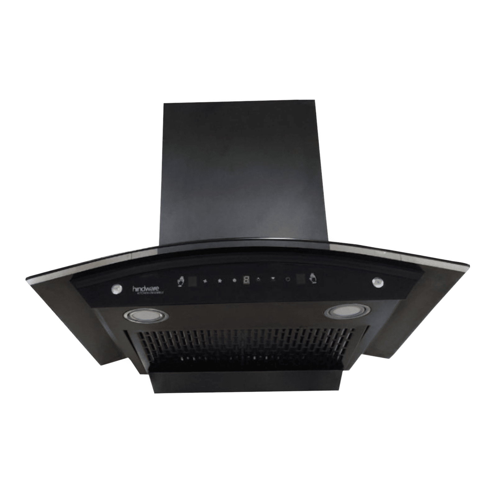 hindware Divina 60cm 1200m3/hr Ducted Auto Clean Wall Mounted Chimney with Motion Sensor (Black) hindware Divina 60cm 1200m3/hr Ducted Auto Clean Wall Mounted Chimney with Motion Sensor (Black)_5