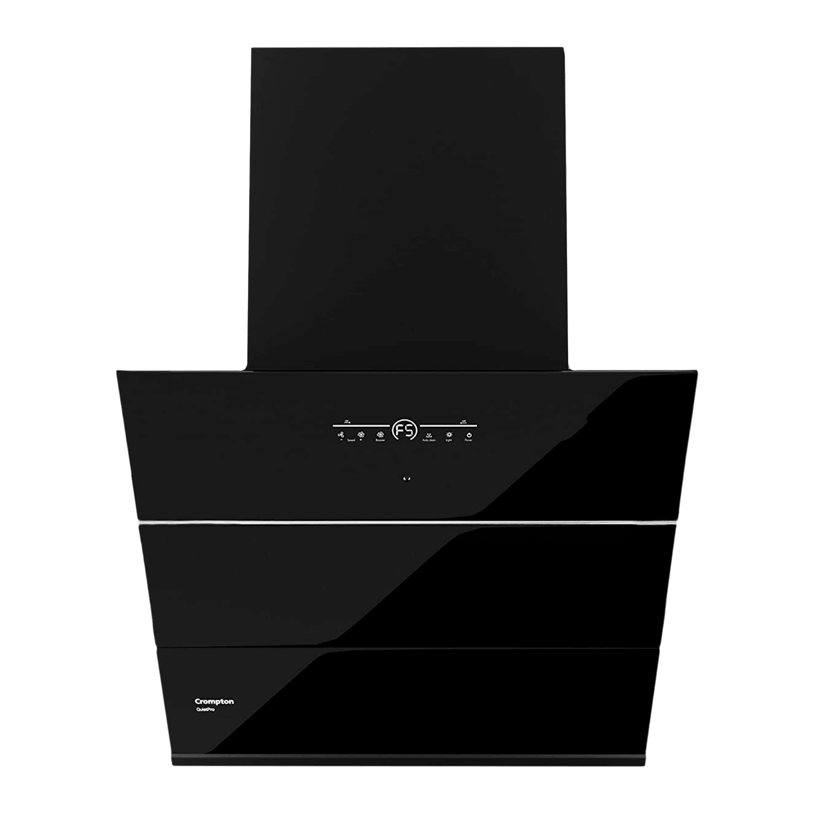 Crompton QuietPro 60cm 1780m3/hr Ducted Auto Clean Wall Mounted Chimney with Touch Control Panel (Midnight Black)_1