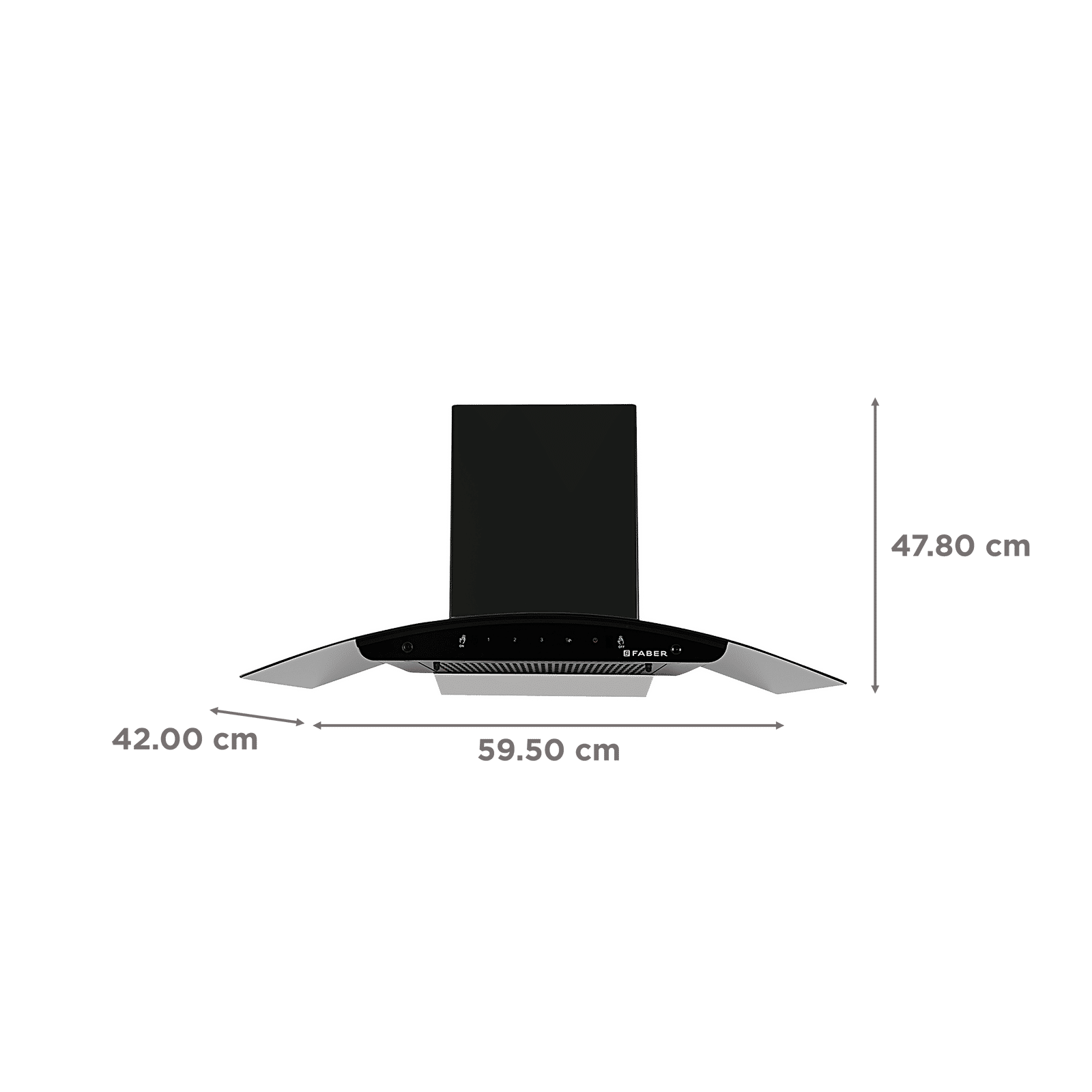 FABER FLORENCE FL SC AC BK 60cm 1200m3/hr Ducted Auto Clean Wall Mounted Chimney with Touch & Gesture Control (Black) FABER FLORENCE FL SC AC BK 60cm 1200m3/hr Ducted Auto Clean Wall Mounted Chimney with Touch & Gesture Control (Black)_2