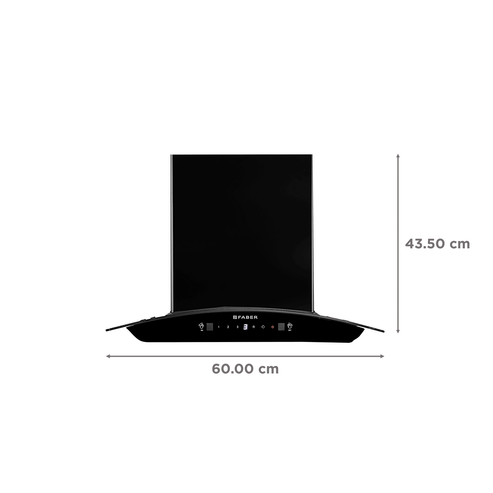 FABER SUNNY IN HC SC FL LG 60cm 1200m3/hr Ducted Auto Clean Wall Mounted Chimney with Touch & Gesture Control (Black) FABER SUNNY IN HC SC FL LG 60cm 1200m3/hr Ducted Auto Clean Wall Mounted Chimney with Touch & Gesture Control (Black)_2